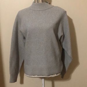 Tahari pullover gray turtle neck sweater small